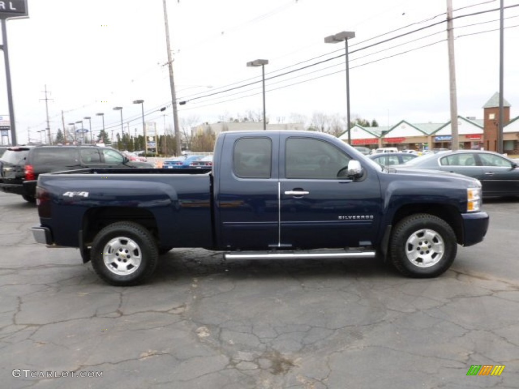 2010 Silverado 1500 LT Extended Cab 4x4 - Imperial Blue Metallic / Light Titanium/Ebony photo #8