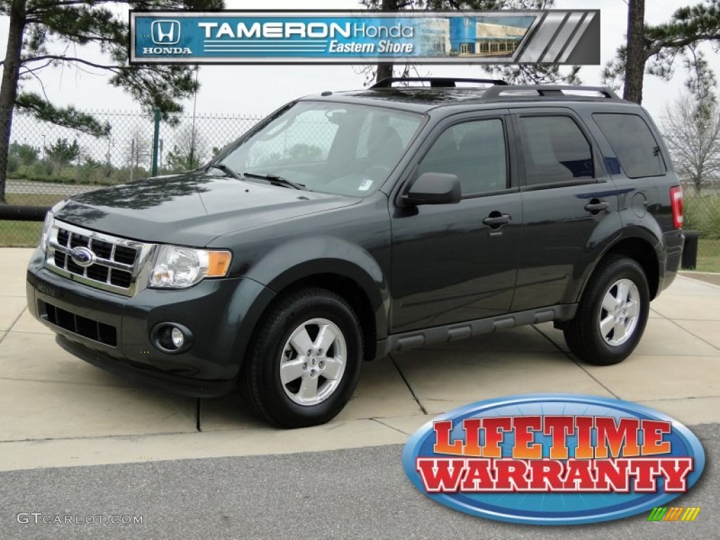 2009 Escape XLT - Black Pearl Slate Metallic / Charcoal photo #1