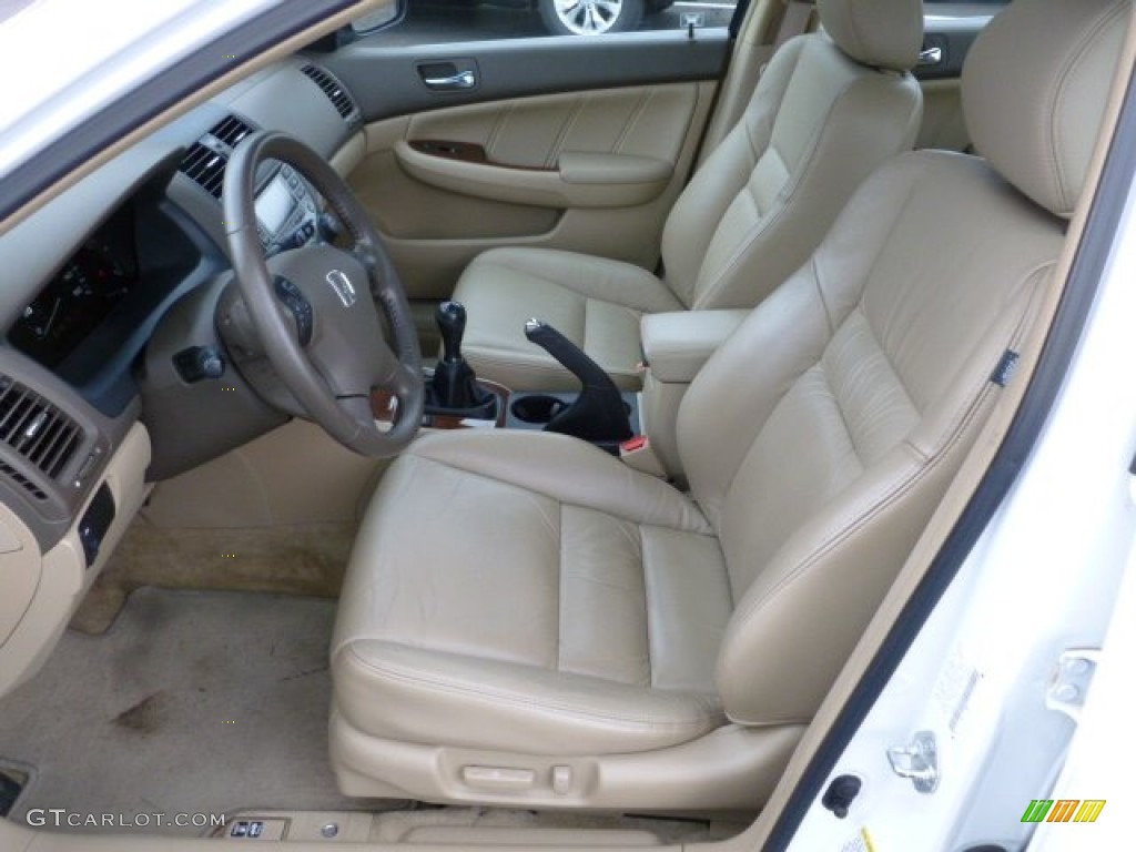 Ivory Interior 2007 Honda Accord EX-L Sedan Photo #60581881