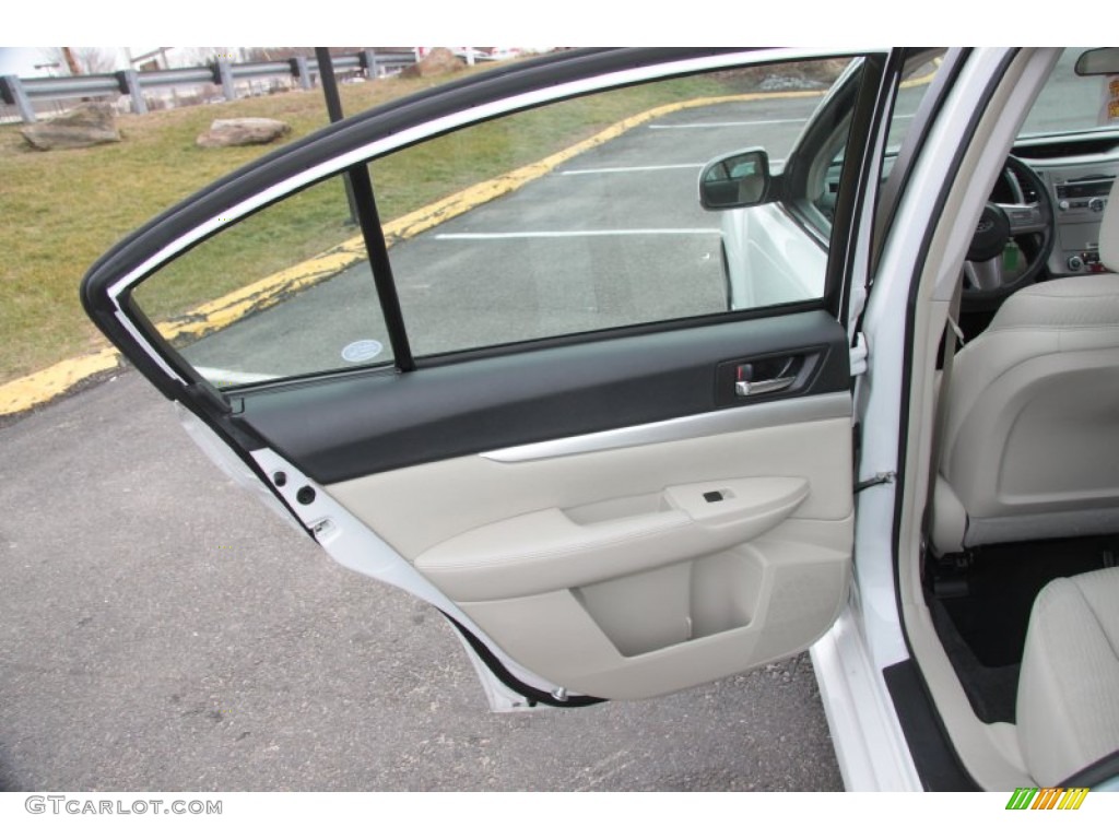 2010 Subaru Legacy 2.5i Premium Sedan Warm Ivory Door Panel Photo #60583000