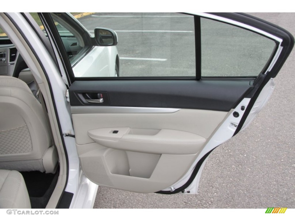 2010 Subaru Legacy 2.5i Premium Sedan Warm Ivory Door Panel Photo #60583007