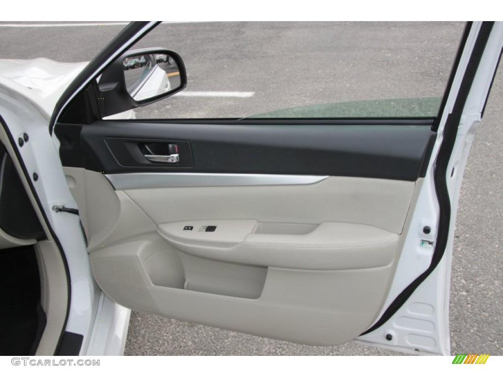 2010 Subaru Legacy 2.5i Premium Sedan Warm Ivory Door Panel Photo #60583017