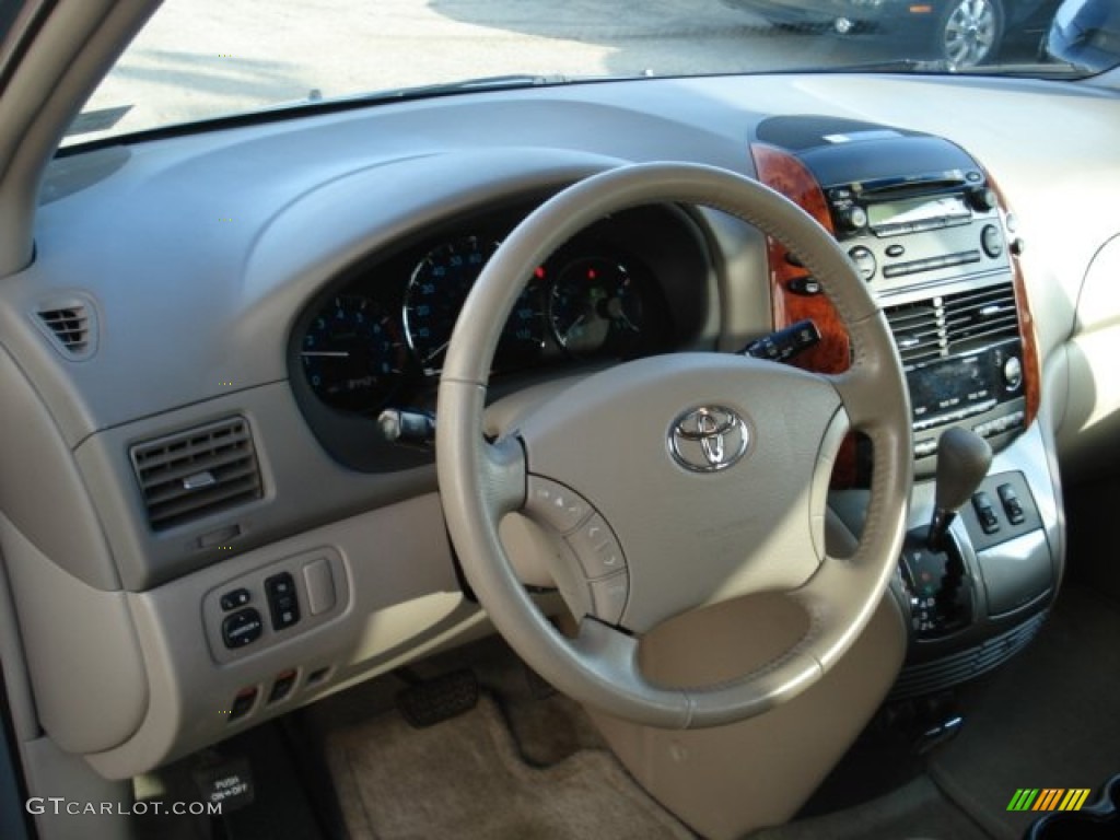 2006 Sienna XLE - Blue Mirage Metallic / Stone Gray photo #13