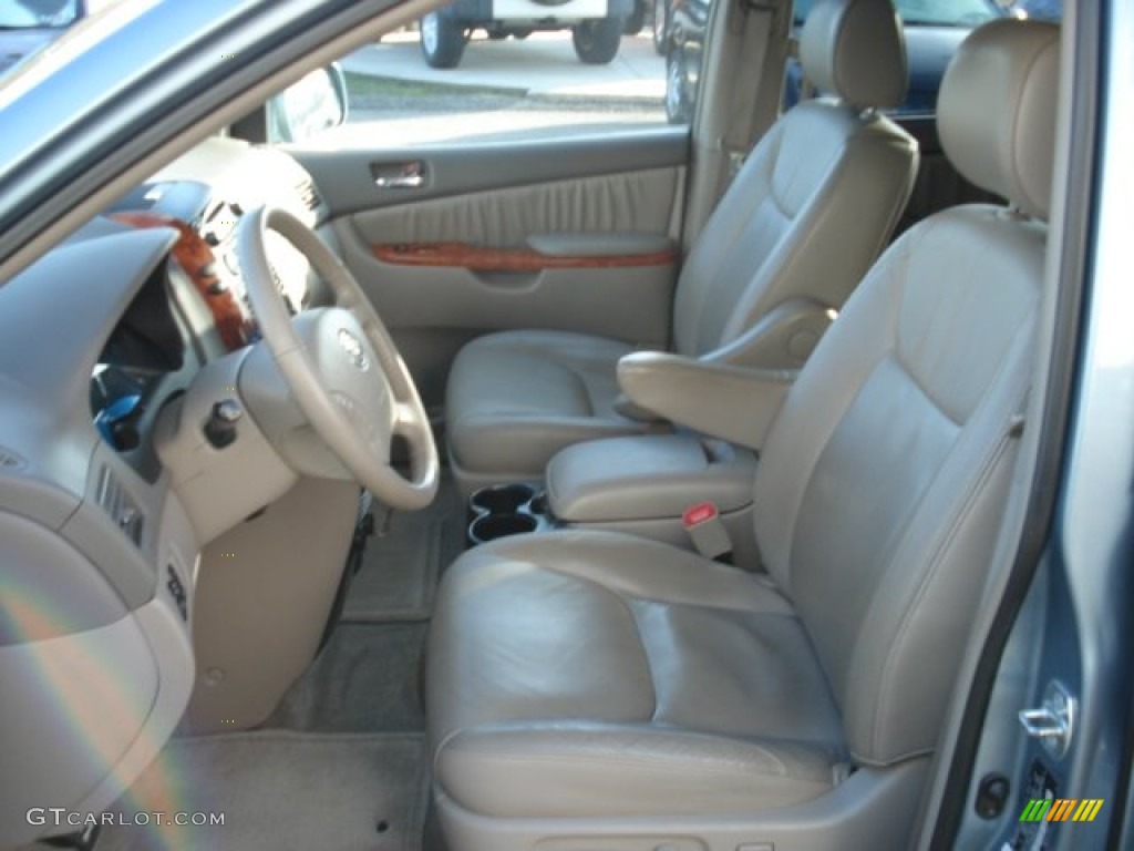 2006 Sienna XLE - Blue Mirage Metallic / Stone Gray photo #14