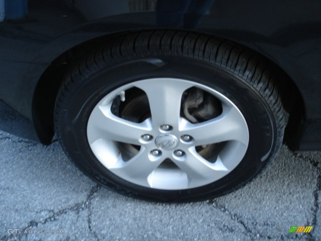 2009 Elantra SE Sedan - Black Pearl / Gray photo #11