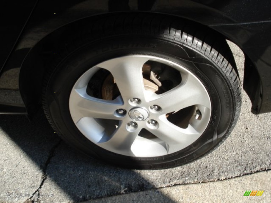 2009 Elantra SE Sedan - Black Pearl / Gray photo #12