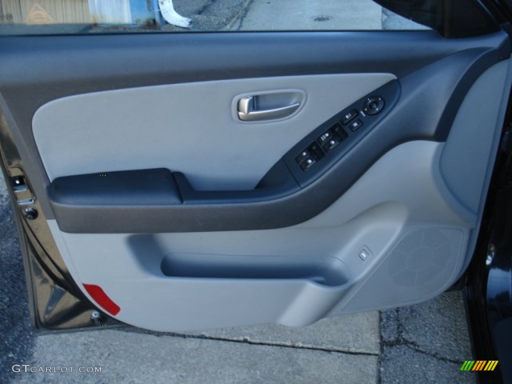 2009 Elantra SE Sedan - Black Pearl / Gray photo #15