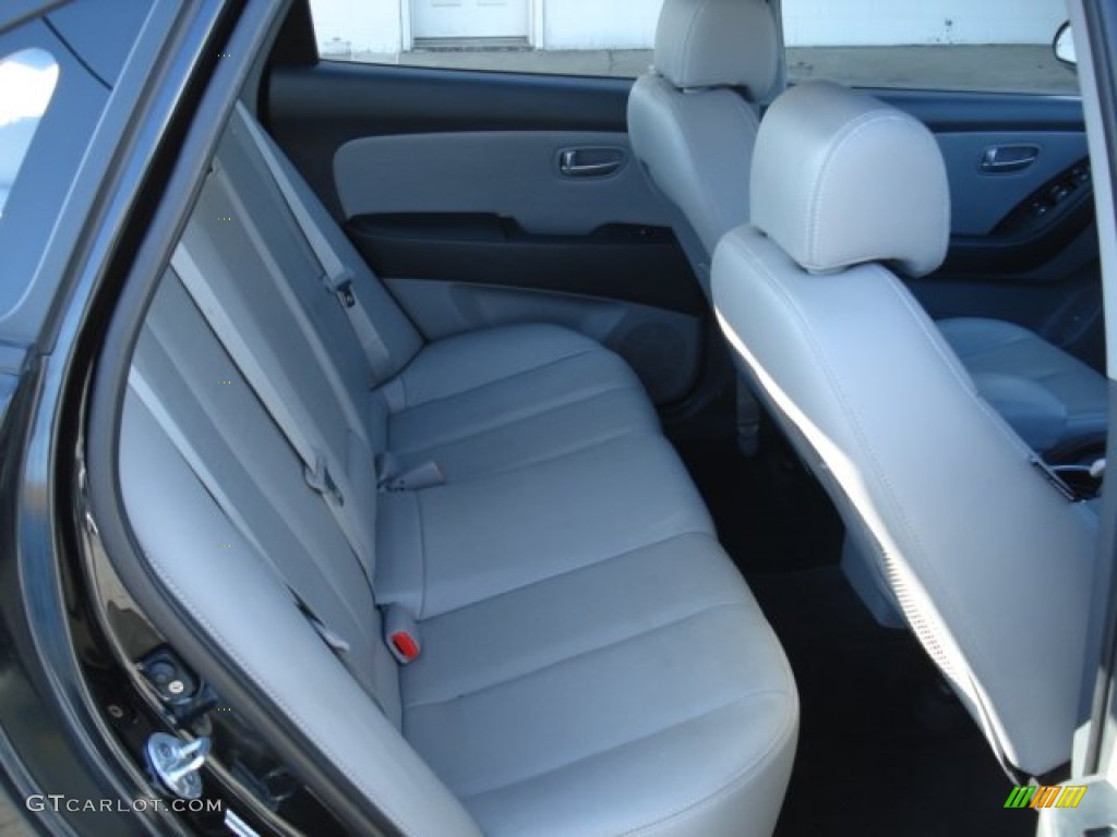 2009 Elantra SE Sedan - Black Pearl / Gray photo #18