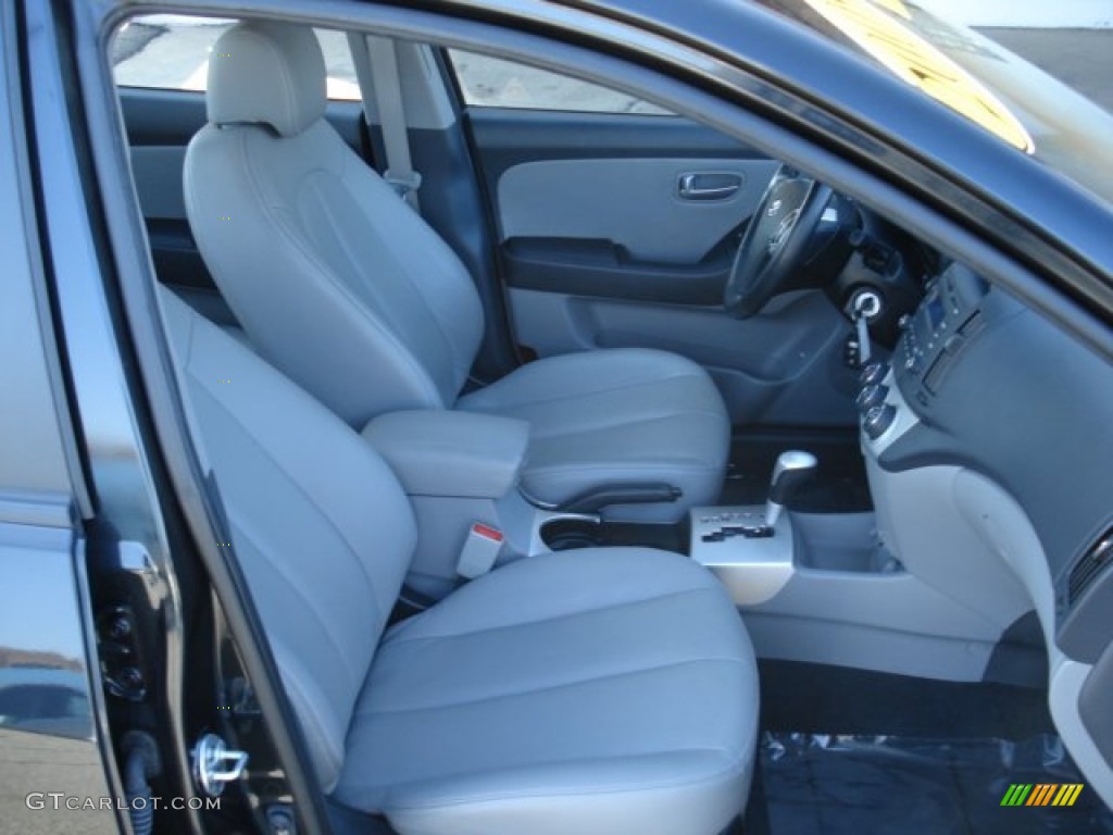 2009 Elantra SE Sedan - Black Pearl / Gray photo #19