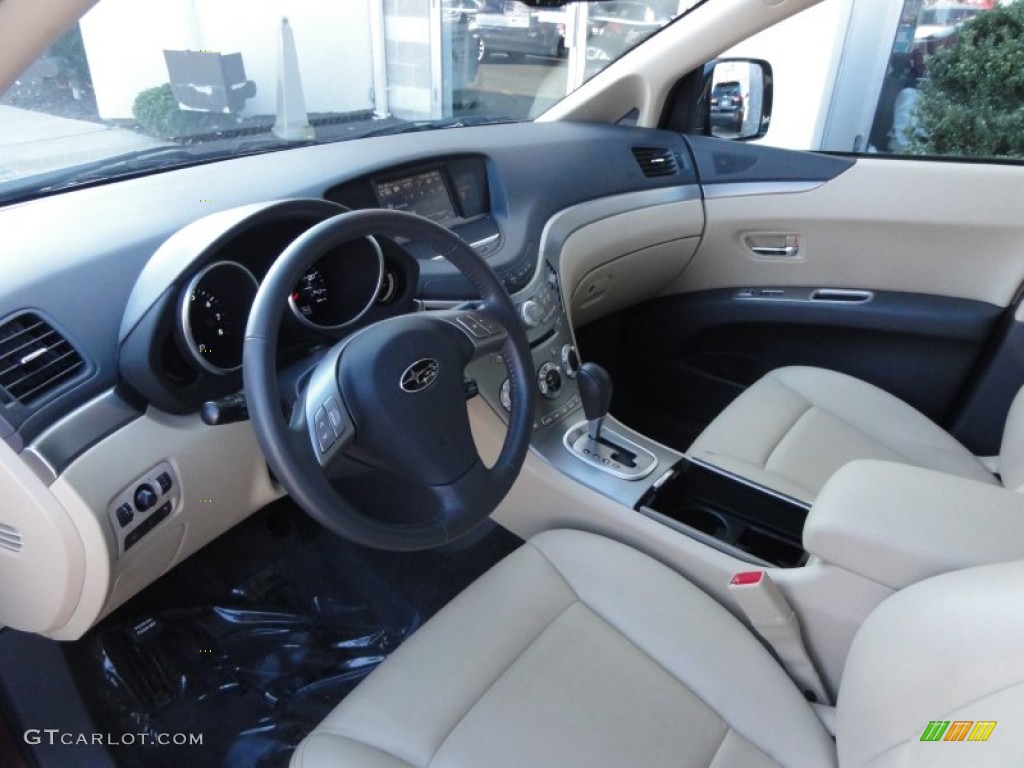 Desert Beige Interior 2010 Subaru Tribeca 3.6R Touring Photo #60587988