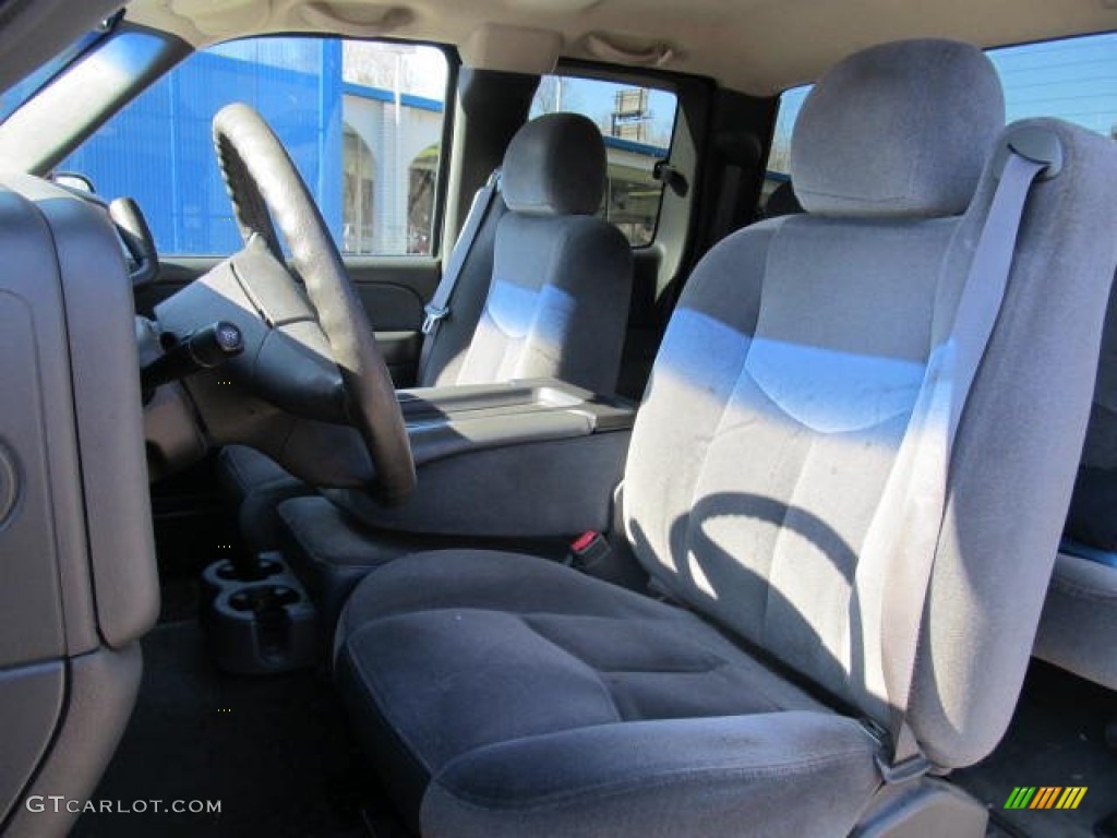 Dark Pewter Interior 2003 GMC Sierra 1500 SLE Extended Cab 4x4 Photo #60588023