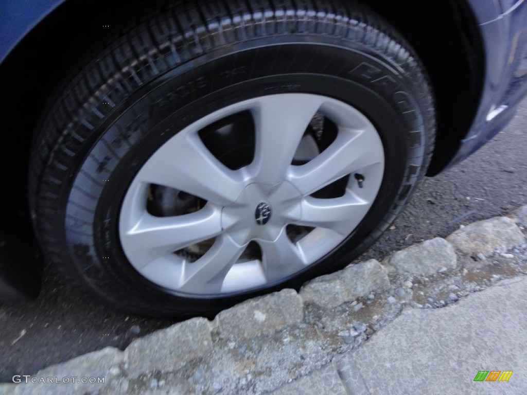 2011 Tribeca 3.6R Touring - Azurite Blue Pearl / Desert Beige photo #35