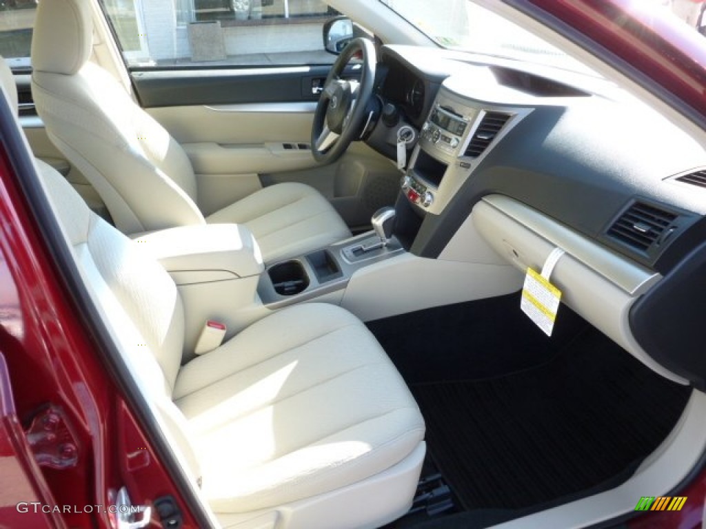 2011 Outback 2.5i Wagon - Ruby Red Pearl / Warm Ivory photo #6