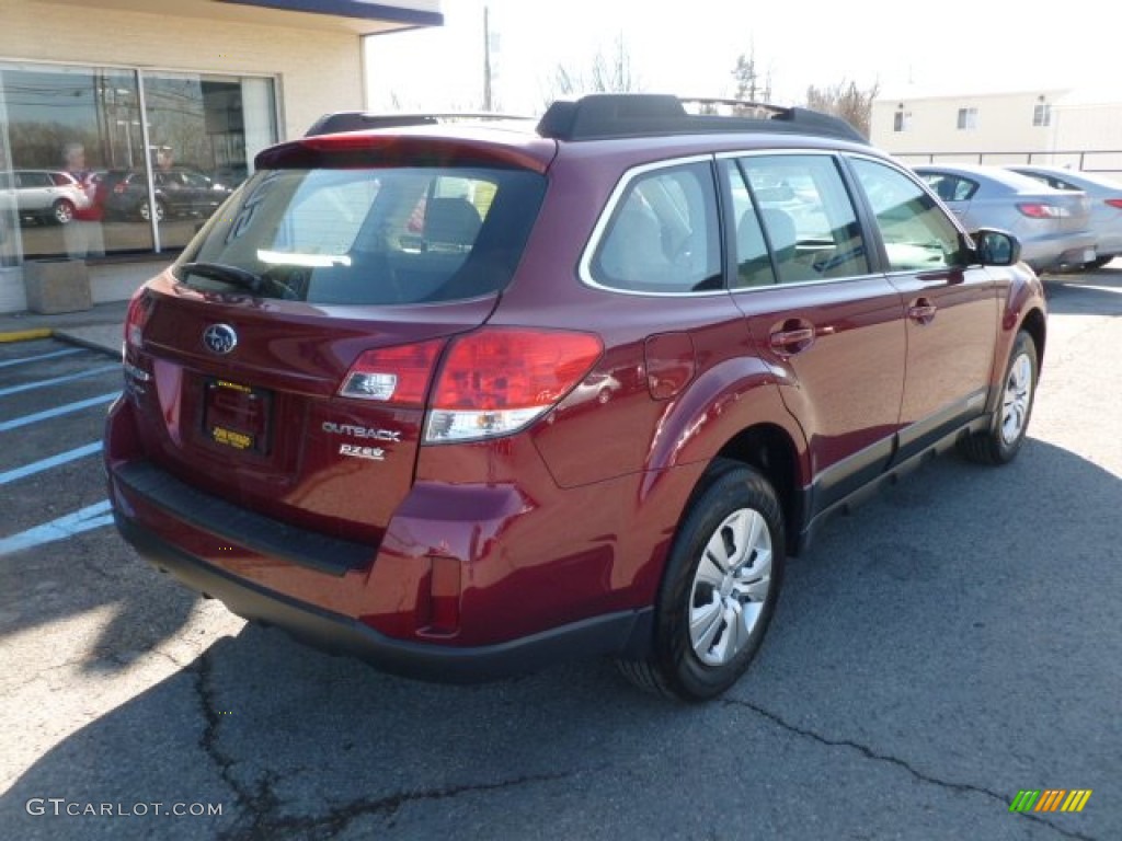 2011 Outback 2.5i Wagon - Ruby Red Pearl / Warm Ivory photo #11