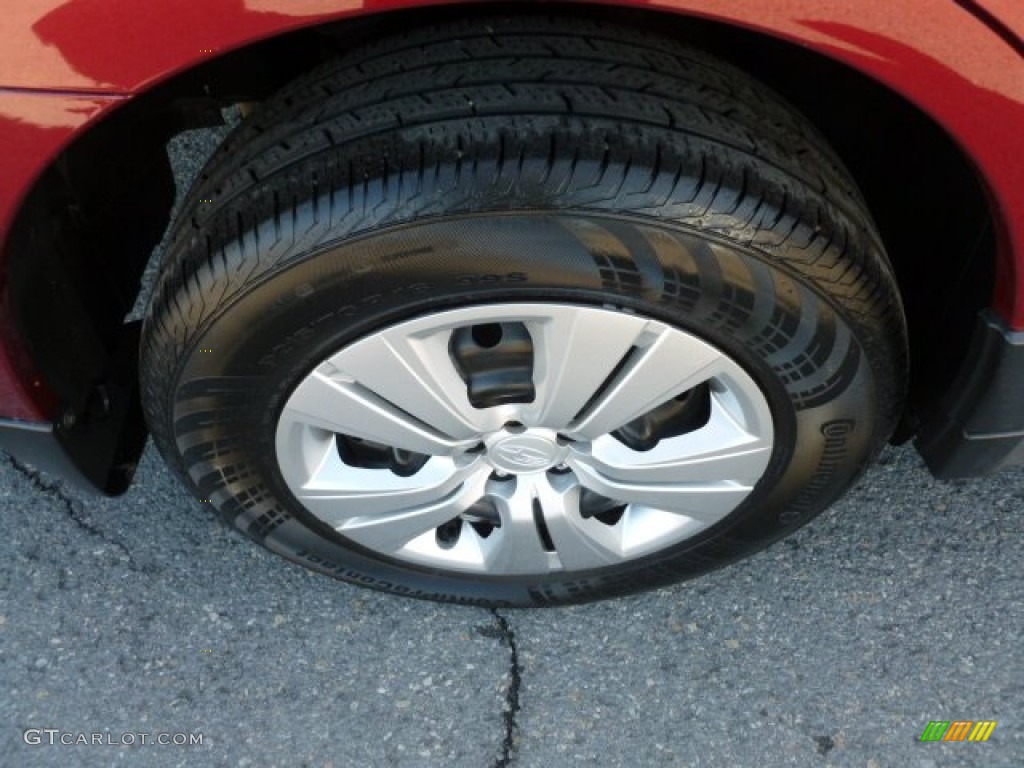 2011 Outback 2.5i Wagon - Ruby Red Pearl / Warm Ivory photo #12