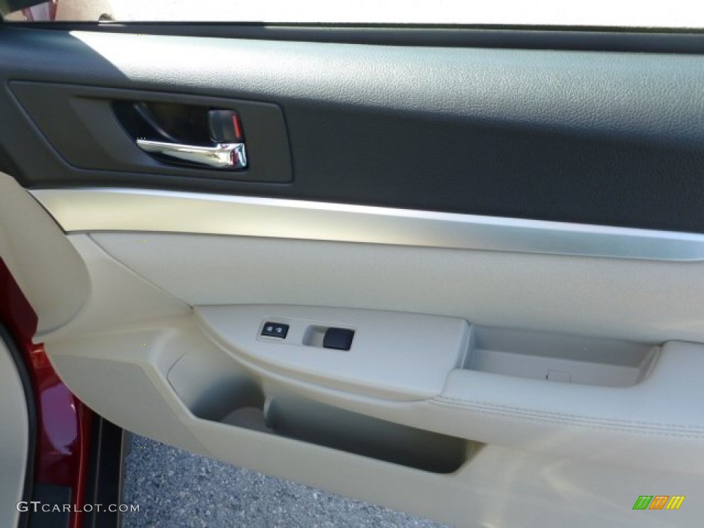 2011 Outback 2.5i Wagon - Ruby Red Pearl / Warm Ivory photo #13