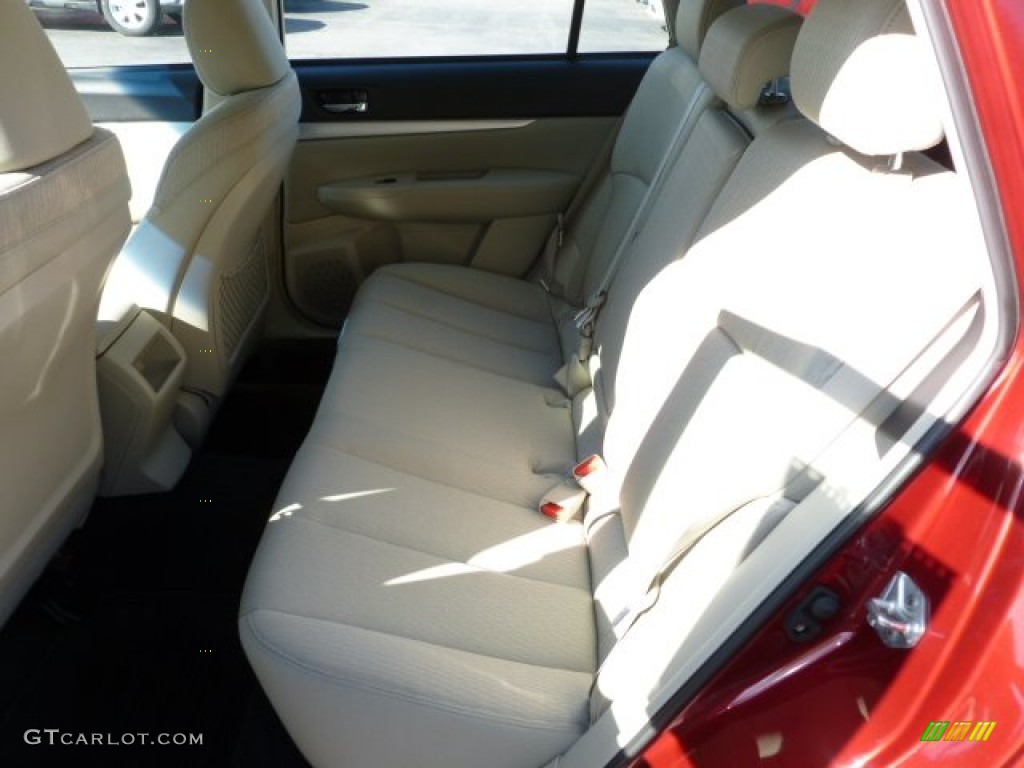 2011 Outback 2.5i Wagon - Ruby Red Pearl / Warm Ivory photo #14