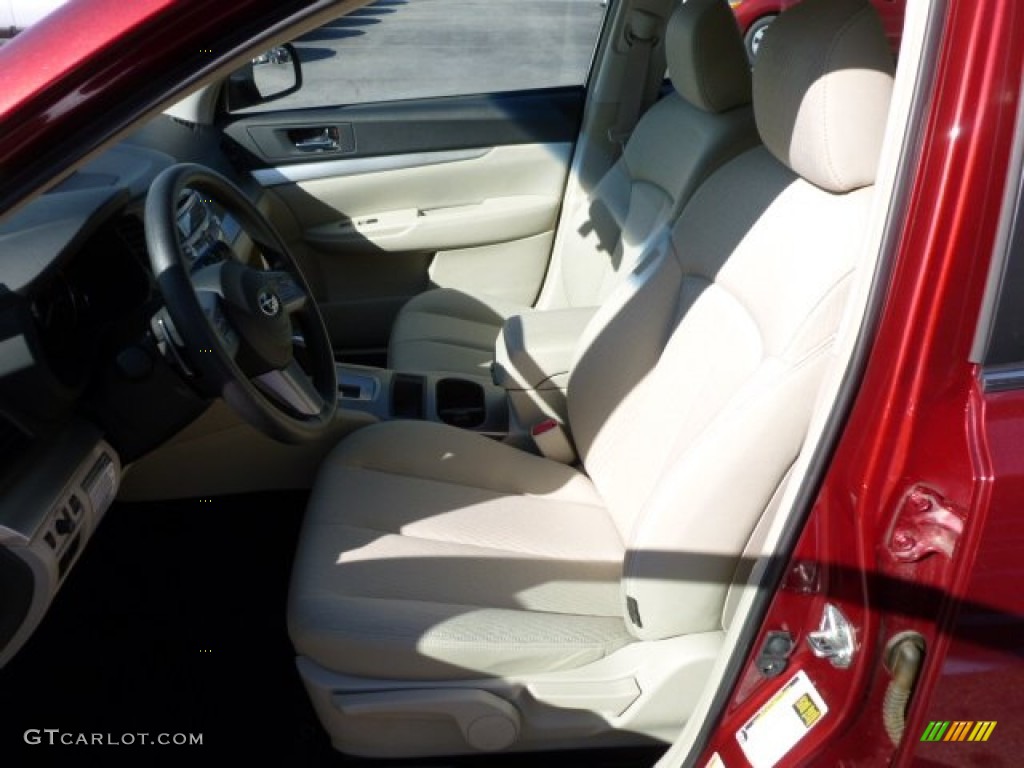 2011 Outback 2.5i Wagon - Ruby Red Pearl / Warm Ivory photo #16
