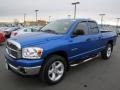 2008 Electric Blue Pearl Dodge Ram 1500 Big Horn Edition Quad Cab 4x4  photo #3