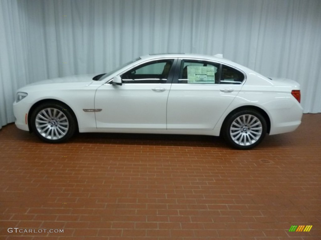 2012 7 Series 750i xDrive Sedan - Alpine White / Saddle/Black photo #4