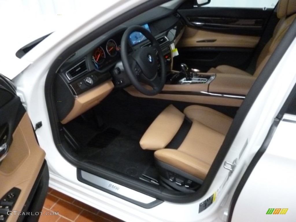 2012 7 Series 750i xDrive Sedan - Alpine White / Saddle/Black photo #8