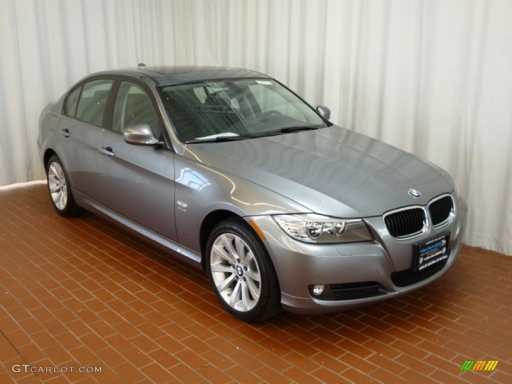 2011 3 Series 328i xDrive Sedan - Space Gray Metallic / Black photo #1