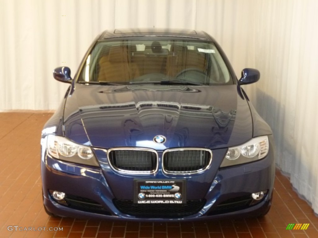 2011 3 Series 328i xDrive Sedan - Deep Sea Blue Metallic / Saddle Brown Dakota Leather photo #2