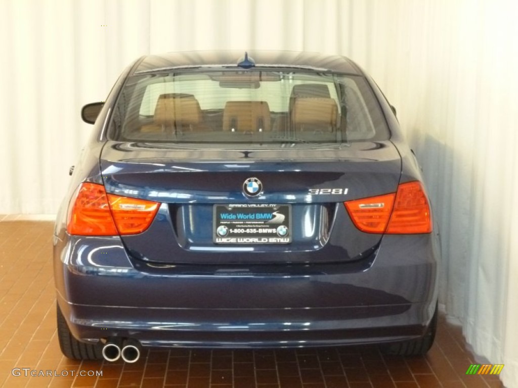 2011 3 Series 328i xDrive Sedan - Deep Sea Blue Metallic / Saddle Brown Dakota Leather photo #5