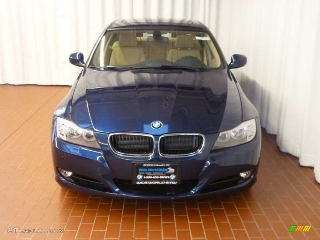 2011 3 Series 328i xDrive Sedan - Deep Sea Blue Metallic / Beige Dakota Leather photo #2