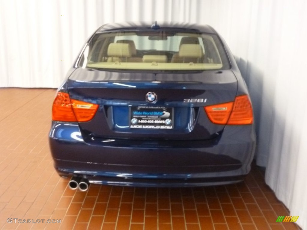 2011 3 Series 328i xDrive Sedan - Deep Sea Blue Metallic / Beige Dakota Leather photo #5