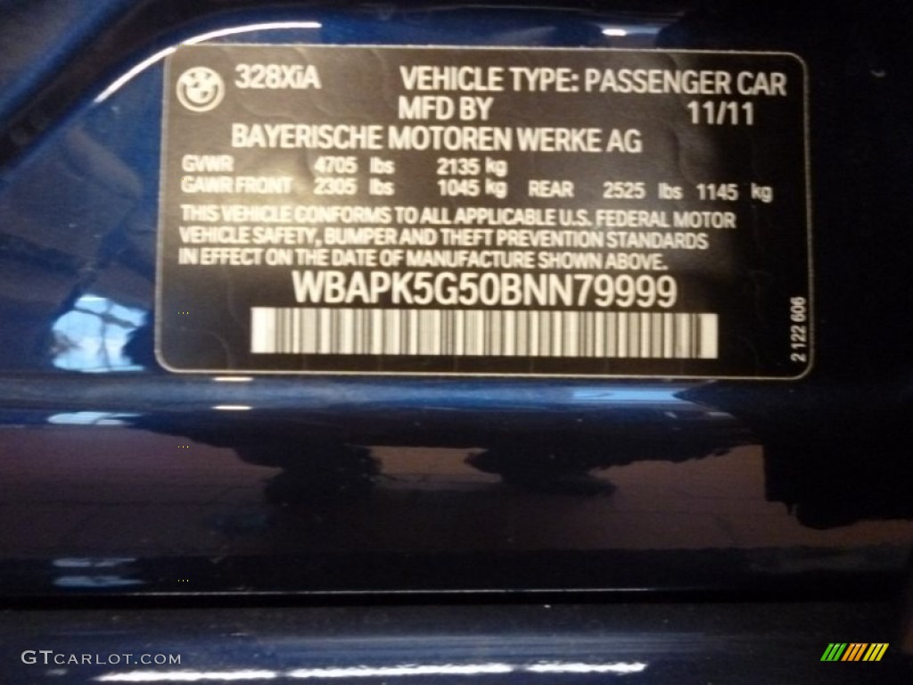 2011 3 Series 328i xDrive Sedan - Deep Sea Blue Metallic / Beige Dakota Leather photo #15