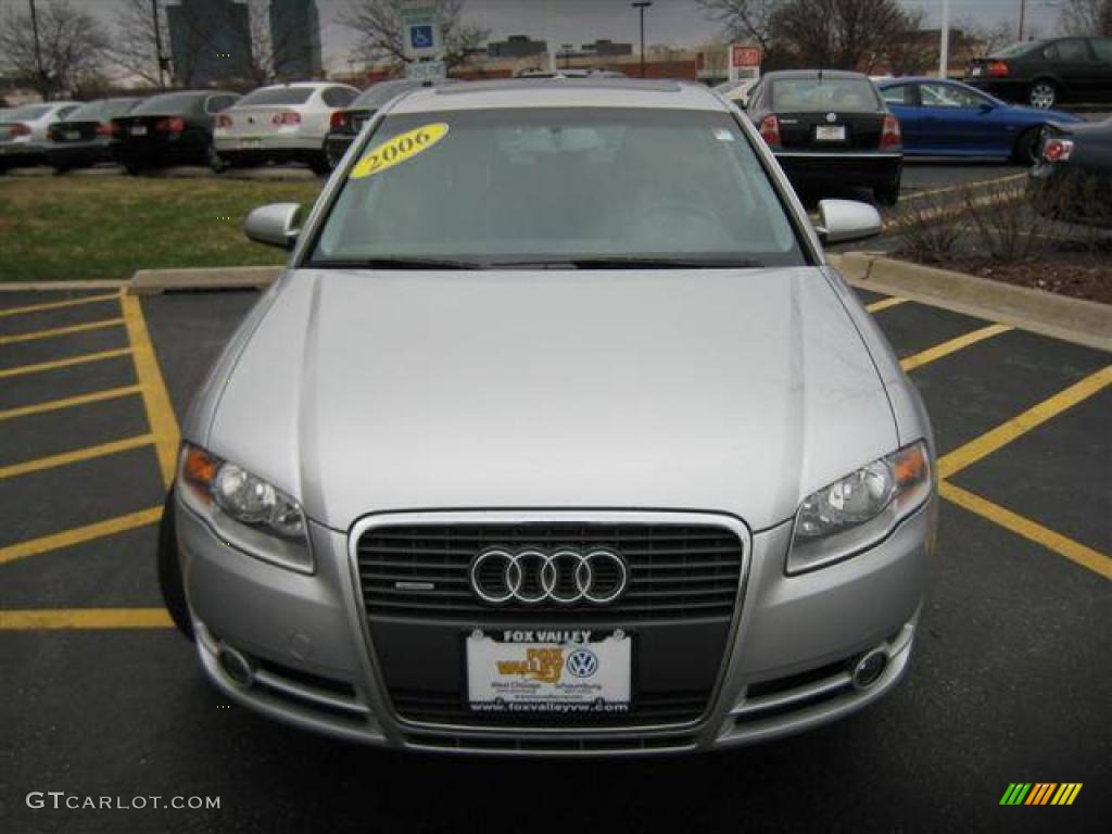 2006 A4 2.0T quattro Sedan - Light Silver Metallic / Ebony photo #6