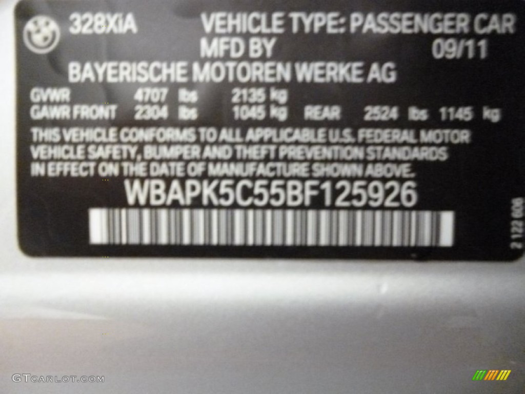 2011 3 Series 328i xDrive Sedan - Titanium Silver Metallic / Black photo #15