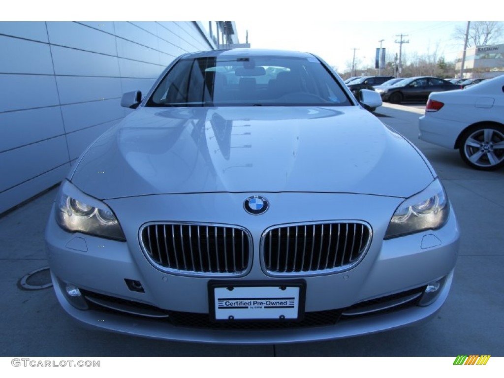 2011 5 Series 535i xDrive Sedan - Titanium Silver Metallic / Black photo #2