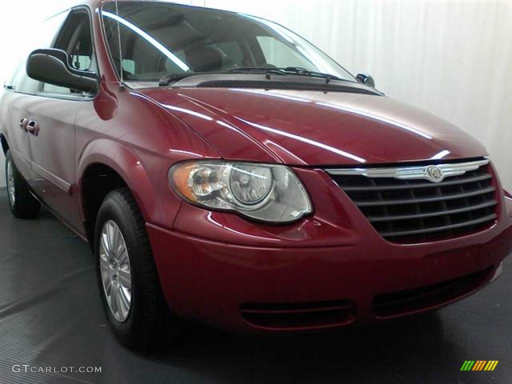 2007 Town & Country LX - Inferno Red Crystal Pearl / Medium Slate Gray photo #1