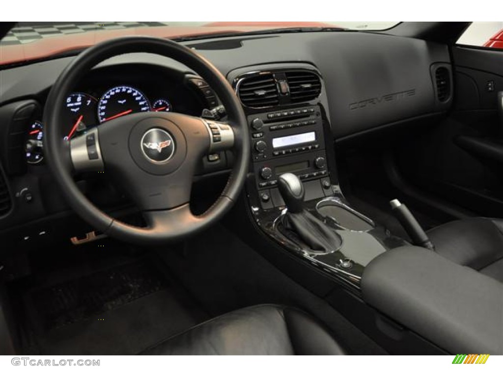 2011 Chevrolet Corvette Coupe Ebony Black Dashboard Photo #60593919