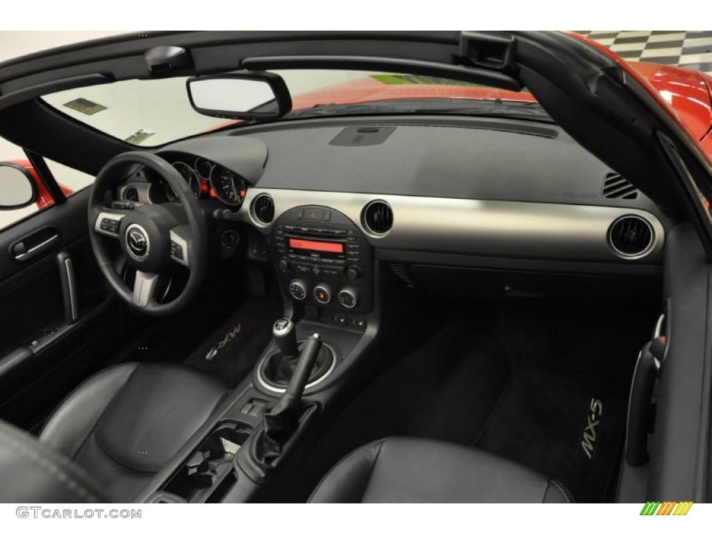 2010 Mazda MX-5 Miata Touring Hard Top Roadster Black Dashboard Photo #60594906