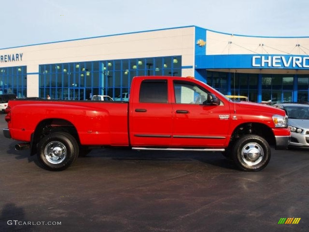 Flame Red Dodge Ram 3500