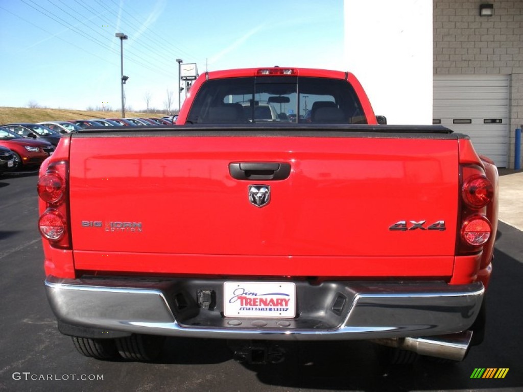 2007 Ram 3500 SLT Quad Cab 4x4 Dually - Flame Red / Medium Slate Gray photo #16