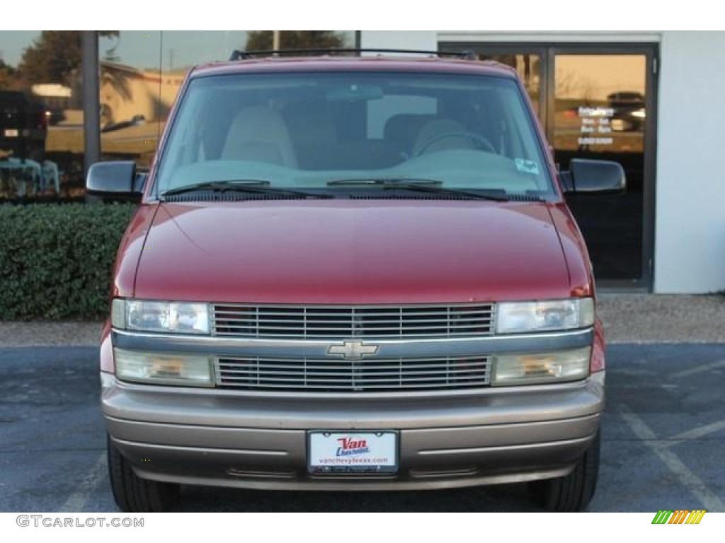 2001 Astro LS Passenger Van - Light Carmine Red Metallic / Pewter photo #3