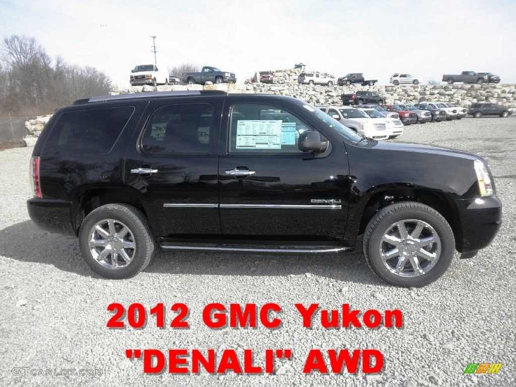 2012 Yukon Denali AWD - Onyx Black / Ebony photo #1