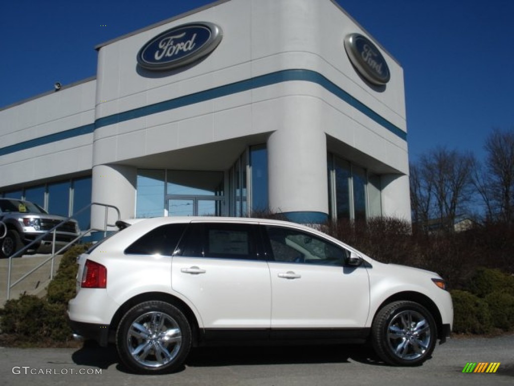 2012 Edge Limited AWD - White Platinum Metallic Tri-Coat / Sienna photo #1