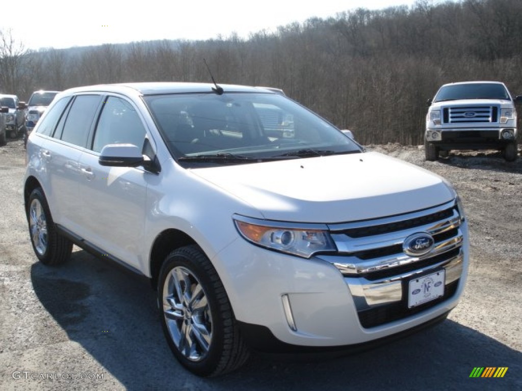 2012 Edge Limited AWD - White Platinum Metallic Tri-Coat / Sienna photo #2