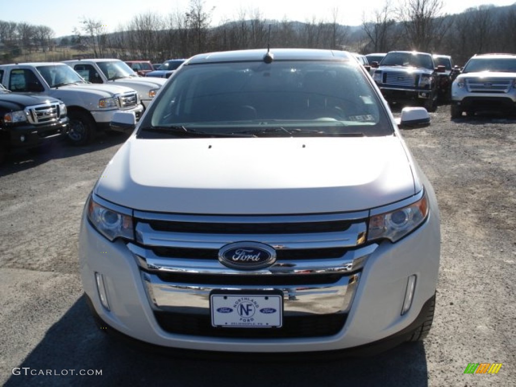 2012 Edge Limited AWD - White Platinum Metallic Tri-Coat / Sienna photo #3