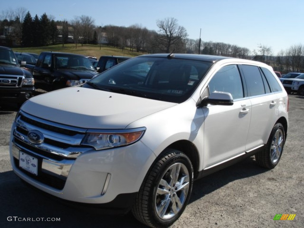 2012 Edge Limited AWD - White Platinum Metallic Tri-Coat / Sienna photo #4