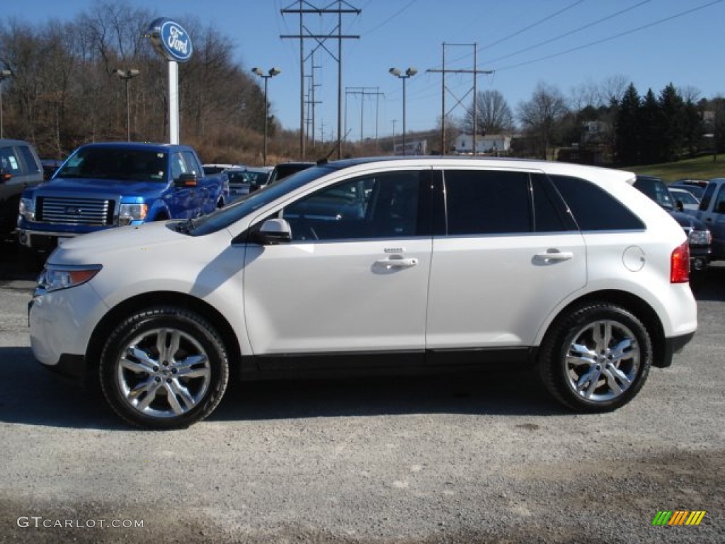 2012 Edge Limited AWD - White Platinum Metallic Tri-Coat / Sienna photo #5