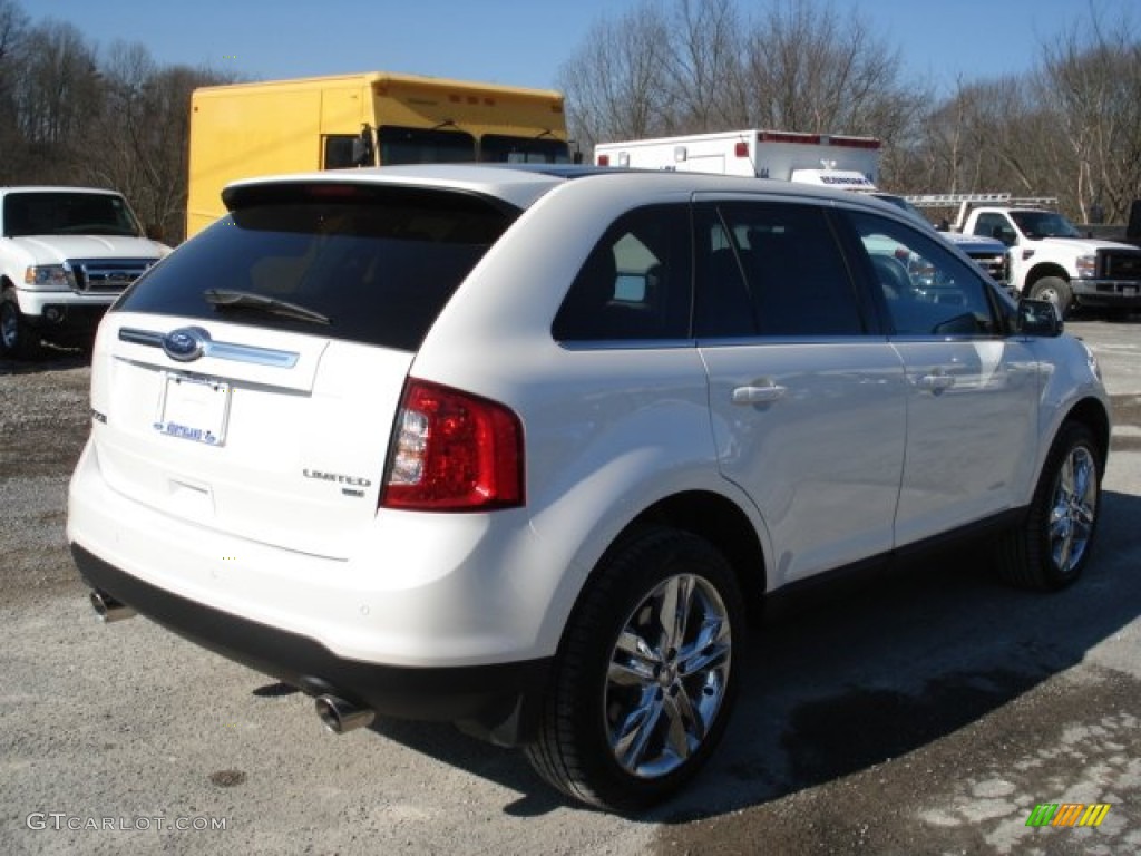 2012 Edge Limited AWD - White Platinum Metallic Tri-Coat / Sienna photo #8