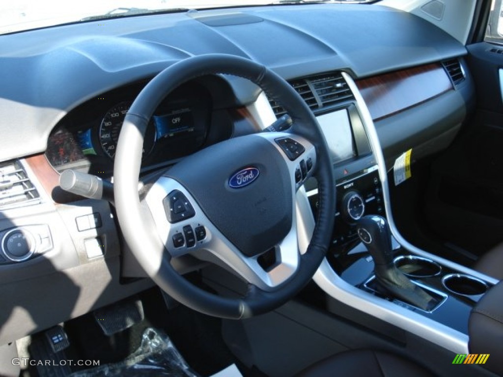 2012 Edge Limited AWD - White Platinum Metallic Tri-Coat / Sienna photo #10