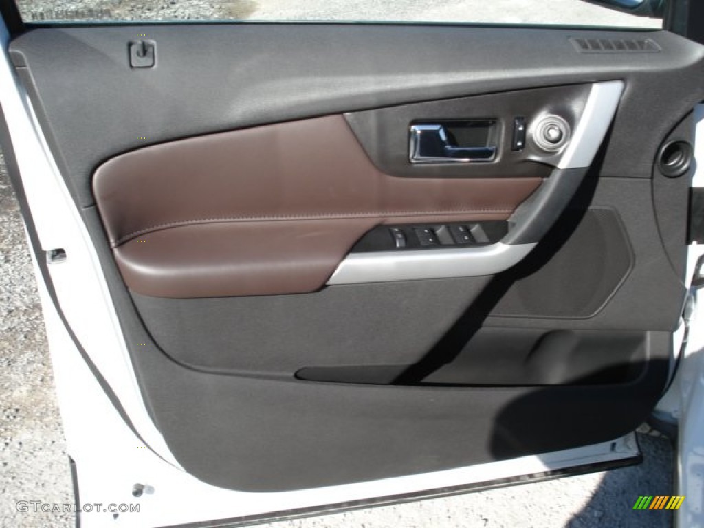 2012 Edge Limited AWD - White Platinum Metallic Tri-Coat / Sienna photo #12