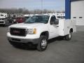 2012 Summit White GMC Sierra 3500HD Regular Cab Dually Utility Truck  photo #3